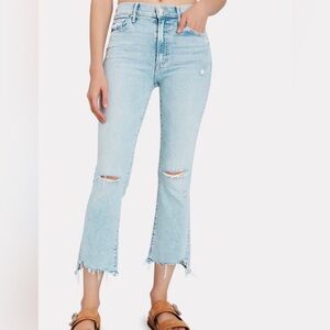MOTHER The Insider Crop Step Chew Jeans